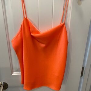 Alice and Olivia bright coral cami sz M. $295